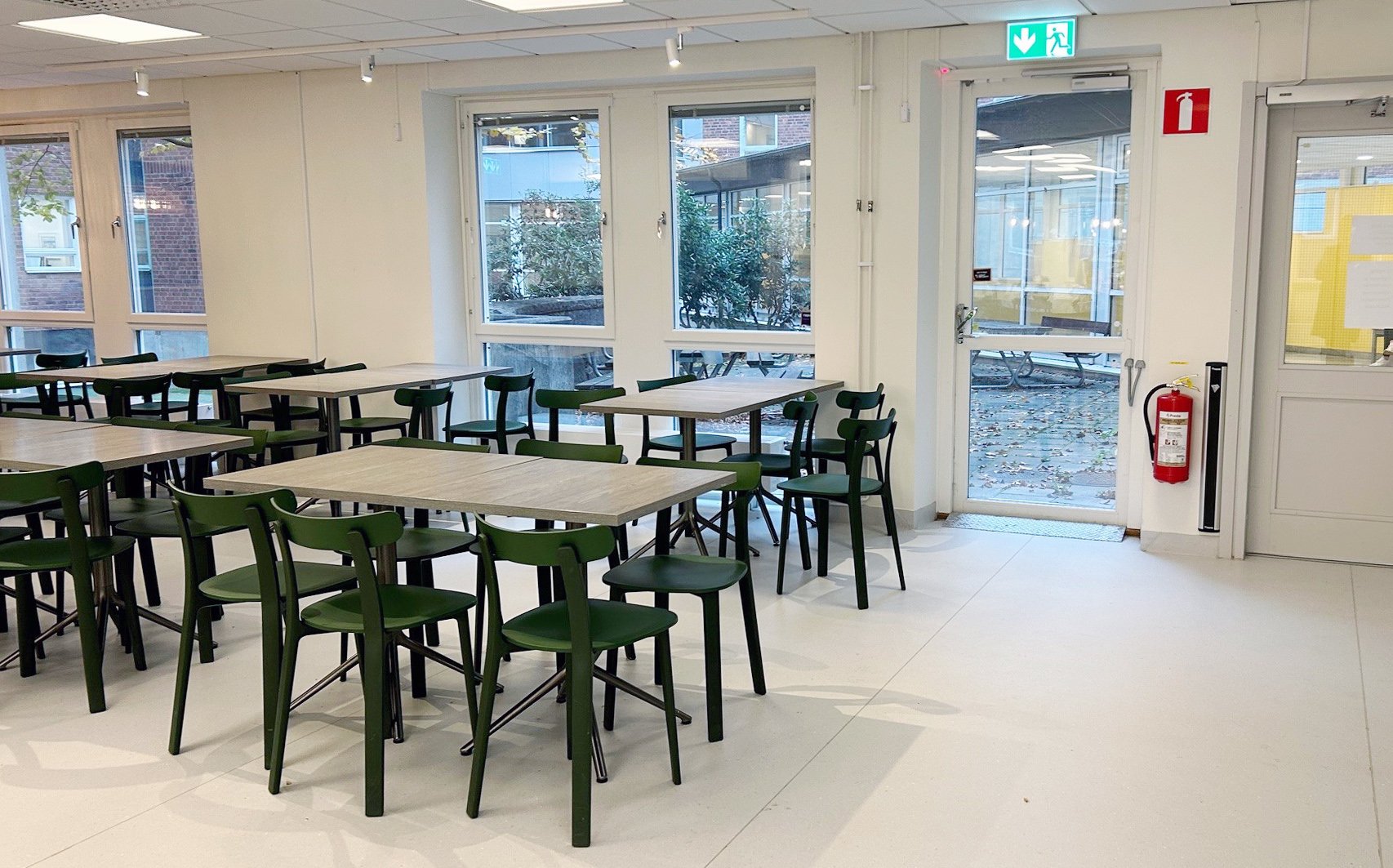 Interiörbild cafélokal Gävlegatan 55, Karolinska Solna.